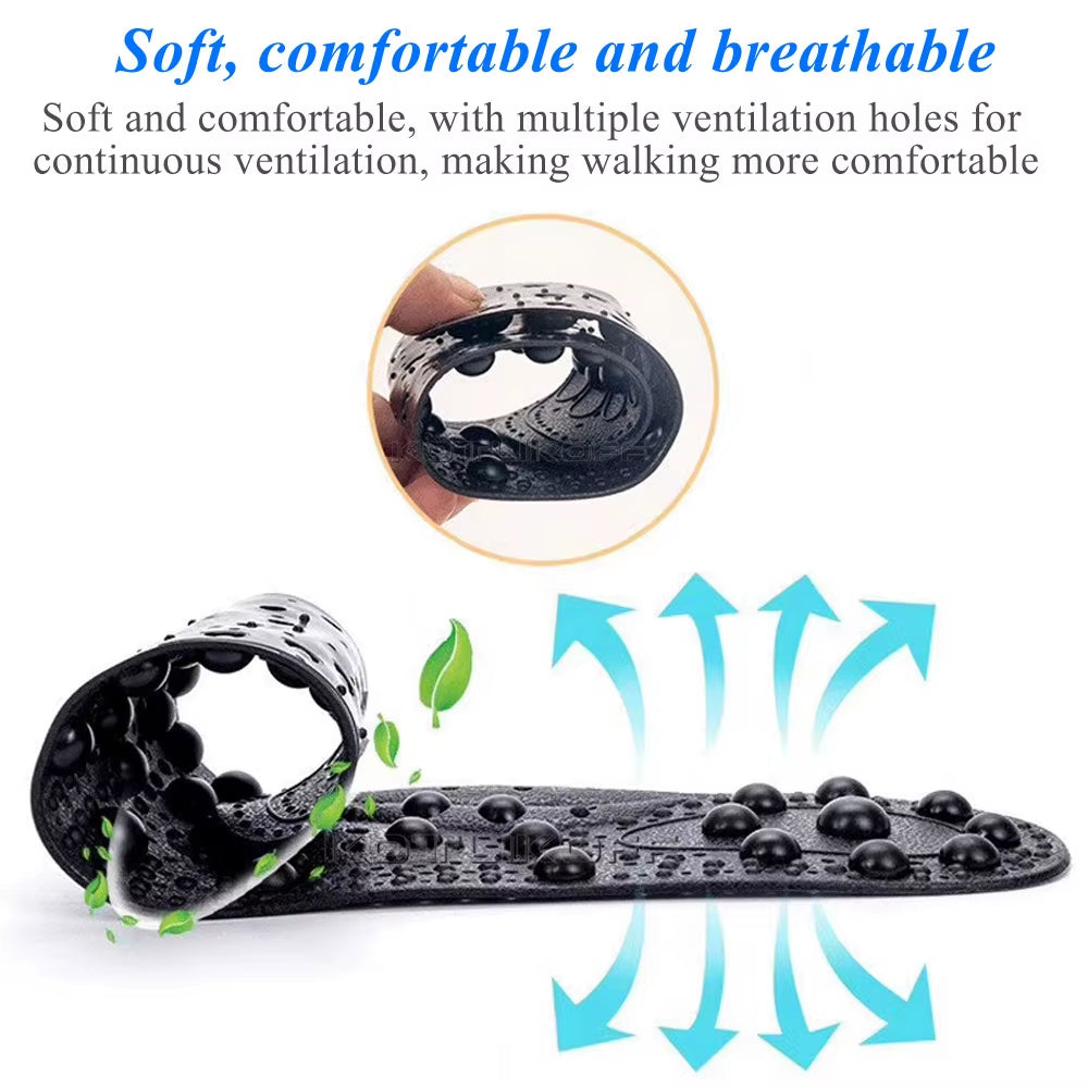 Enhanced Upgrade 68 Magnetic Massage Insole Foot Acupuncture Point Therapy Insole Cushion Body Detox Slimming Magnetic