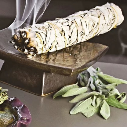 Incense White Sage Bundle California Smudge Stick Pure Leaf Purification Meditation Burning Aromatherapy Energy Cleansing Bundle