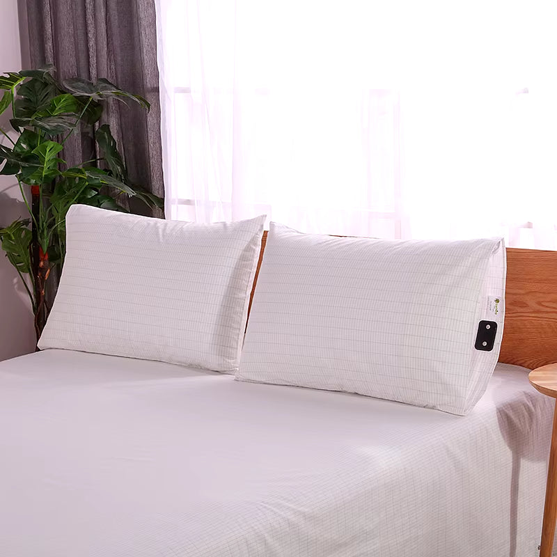 Earthing Pillow Case with Grounding Cord for Health & EMF Protection Conductive Kits 75*50Cm 1Pcs