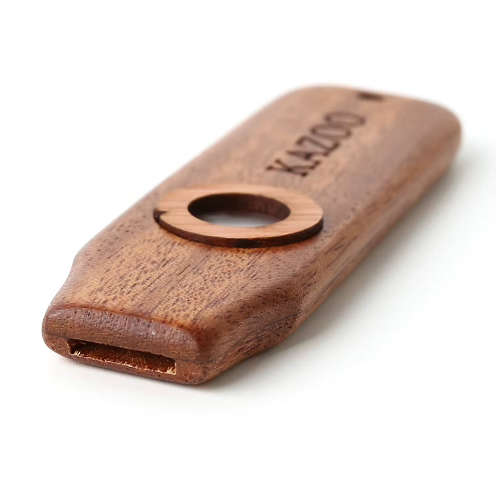 Wooden Kazoo Instruments Guitar Ukulele Accompaniment for Kids Beginner Gift Kazoo Wooden Flute Patry Musical Instrument