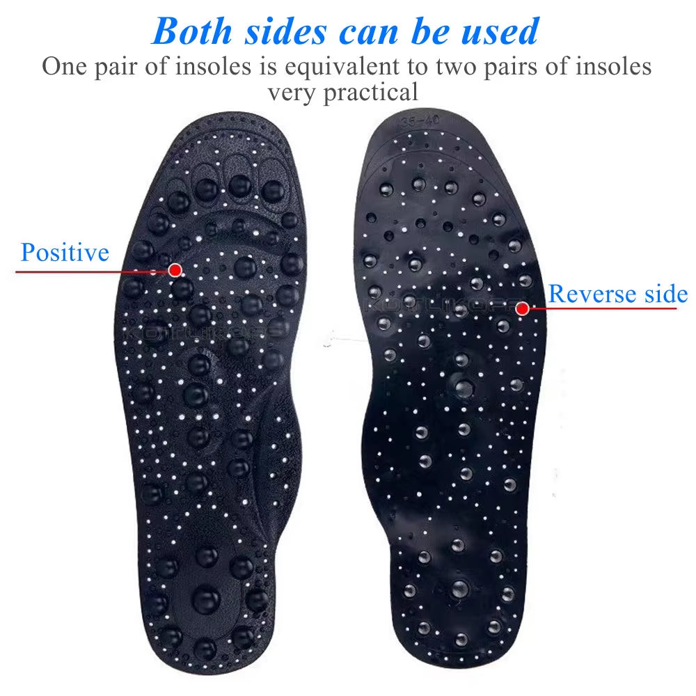 Enhanced Upgrade 68 Magnetic Massage Insole Foot Acupuncture Point Therapy Insole Cushion Body Detox Slimming Magnetic