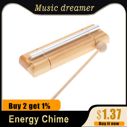 Energy Chime Single Tone with Mallet Exquisite Kid Children Musical Toy Percussion Instrument Develop Musical Sense