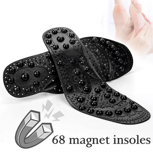 Enhanced Upgrade 68 Magnetic Massage Insole Foot Acupuncture Point Therapy Insole Cushion Body Detox Slimming Magnetic