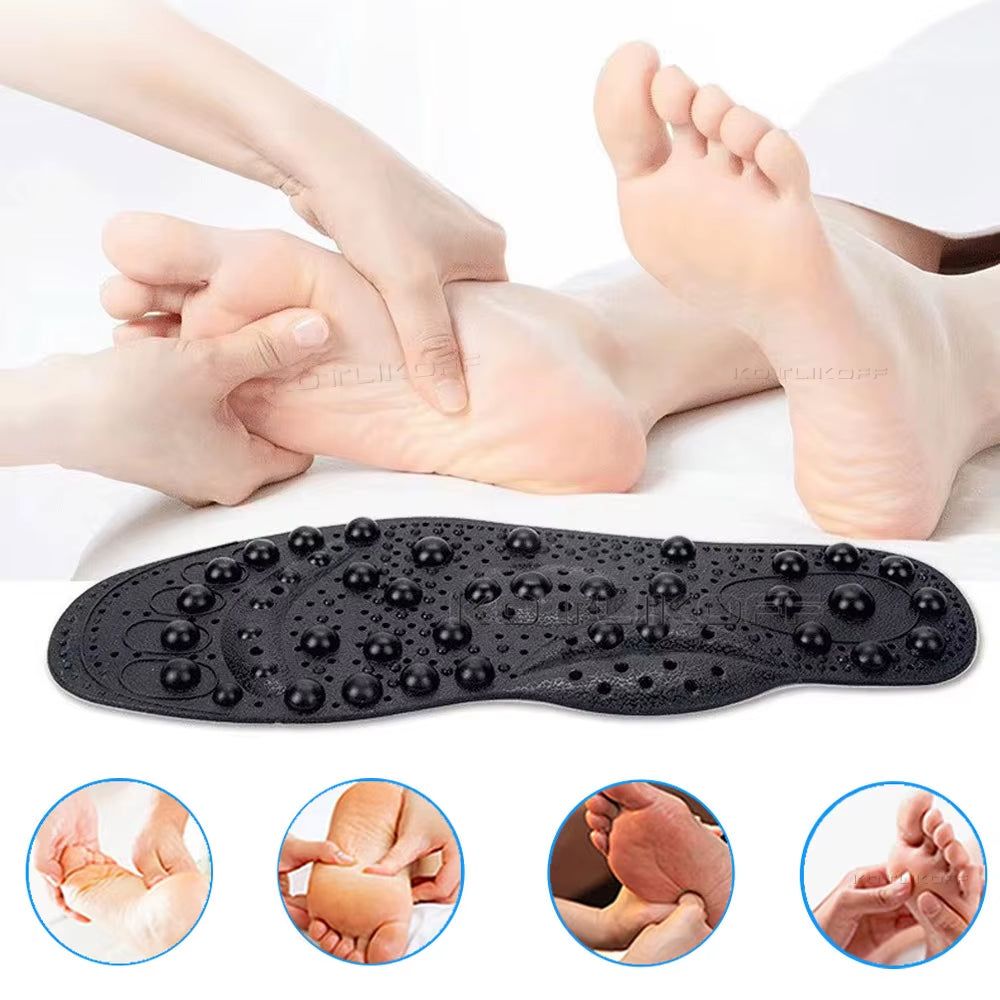 Enhanced Upgrade 68 Magnetic Massage Insole Foot Acupuncture Point Therapy Insole Cushion Body Detox Slimming Magnetic