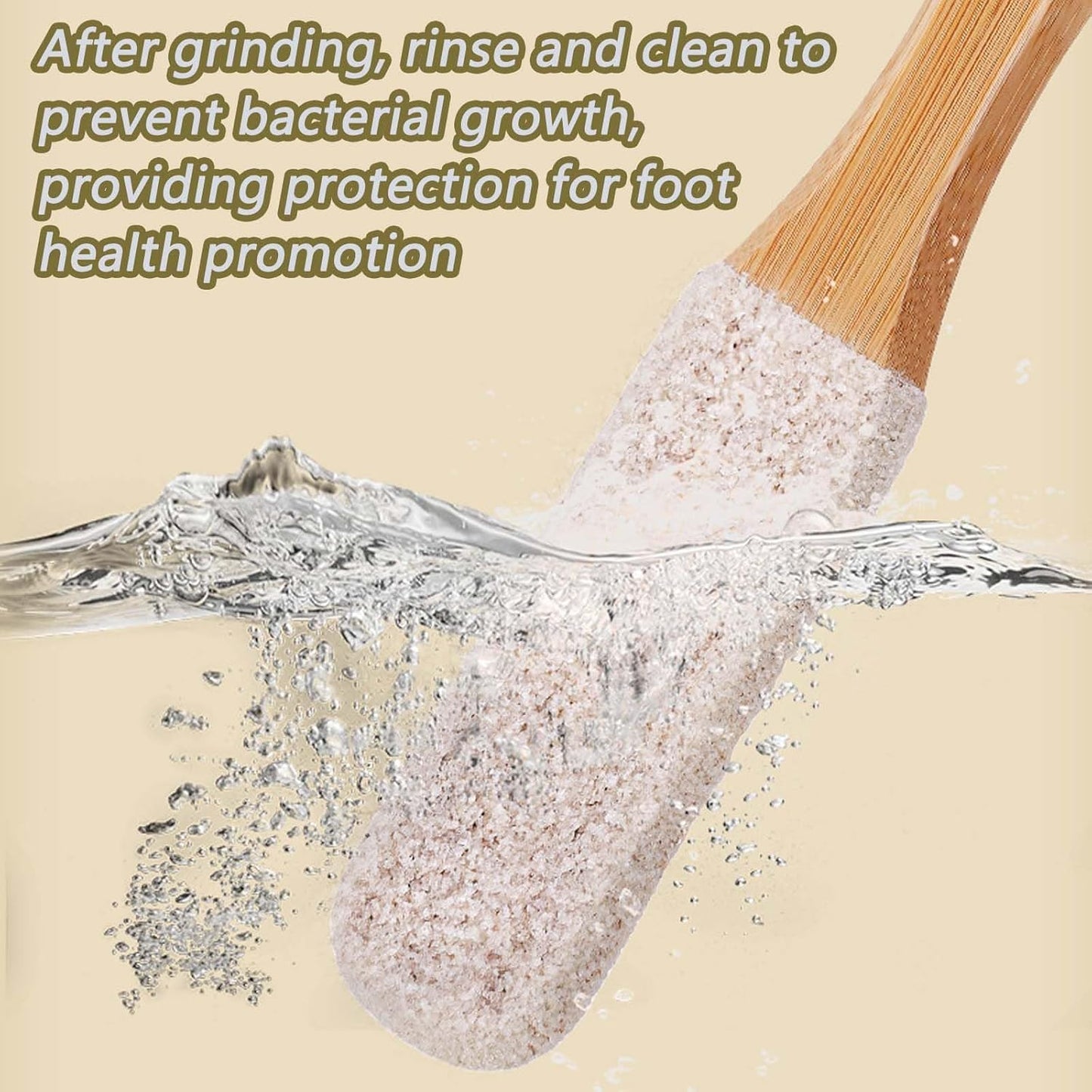 2 Pcs Pumice Stone for Feet, Double Sided Pumice Stone Feet Hard Skin Remover, Foot Files Scrubber Hard Skin Remover, Foot Grater for Foot Cracked Heels, Dead Skin, Hard Skin (White)