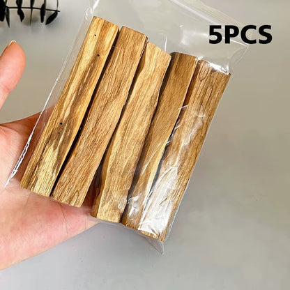 1/5Pcs Palo Santo Natural Incense Sticks Wooden Smudging Stick No Fragrance Home Living Room Relax Your Mind Aromatherapy Burn