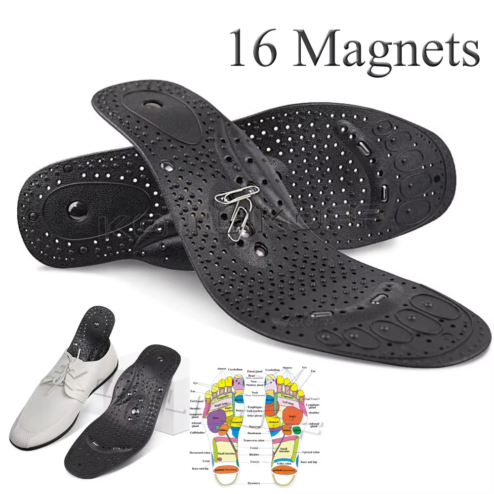 Enhanced Upgrade 68 Magnetic Massage Insole Foot Acupuncture Point Therapy Insole Cushion Body Detox Slimming Magnetic