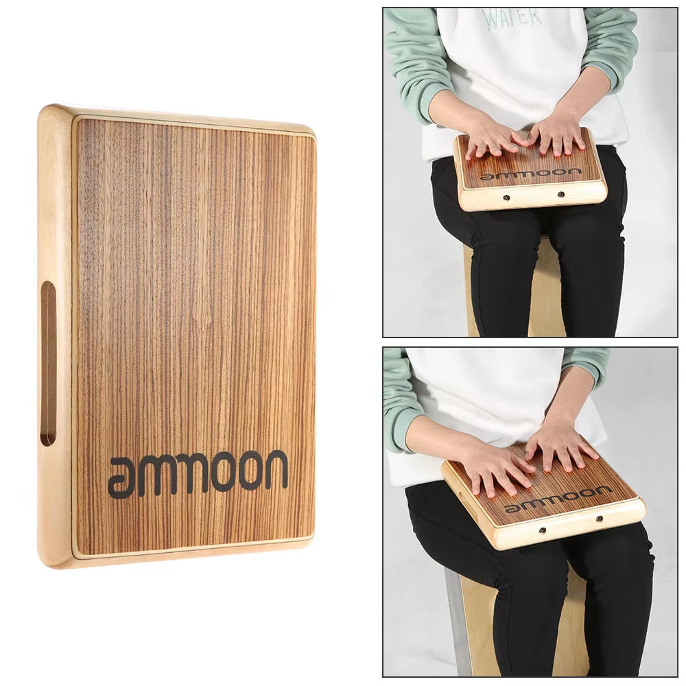 Compact Travel Cajon Flat Hand Drum Persussion Instrument 31.5 * 24.5 * 4.5Cm Cajon Drum